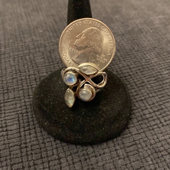 Sterling Silver with Labrodite Stone ring - Picture 5 of 8